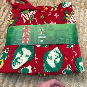 Michaels Red Elf Movie Pajama Pants (S/M)